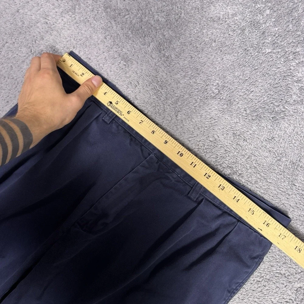 Polo Ralph Lauren Pants Men's 34x30 Ethan Trouser Golf Twill Blue Pleated Chino
